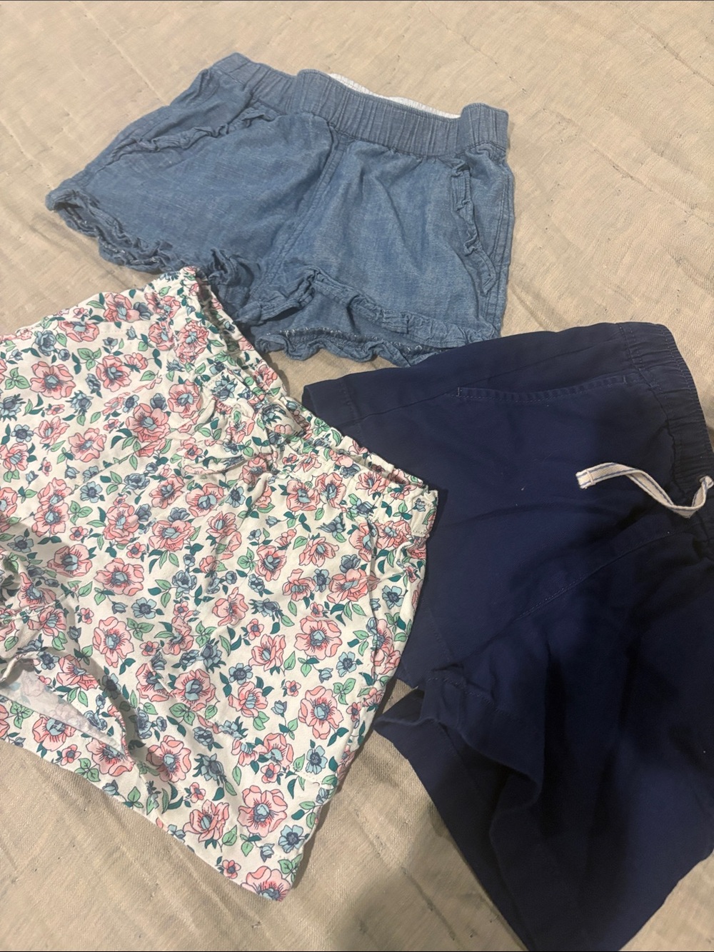 Kids Floral Pull-On Shorts - White/Pink/Green J Crew Factory size 8